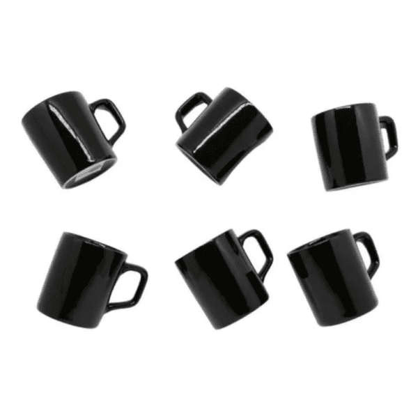 Xícaras de cerâmica para café black 80ml